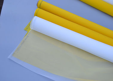 Китай Белая и желтая сетка печатания экрана полиэстера широко используемая в фильтровать поставщик