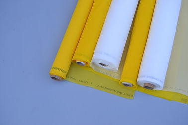 Китай Сетки печатания экрана моноволокна 100% полиэстер цвет материальной белых/желтого цвета поставщик