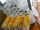 желтая сетка ткани шелковой ширмы 150т, сетка моноволокна полиэстера печатания футболки поставщик
