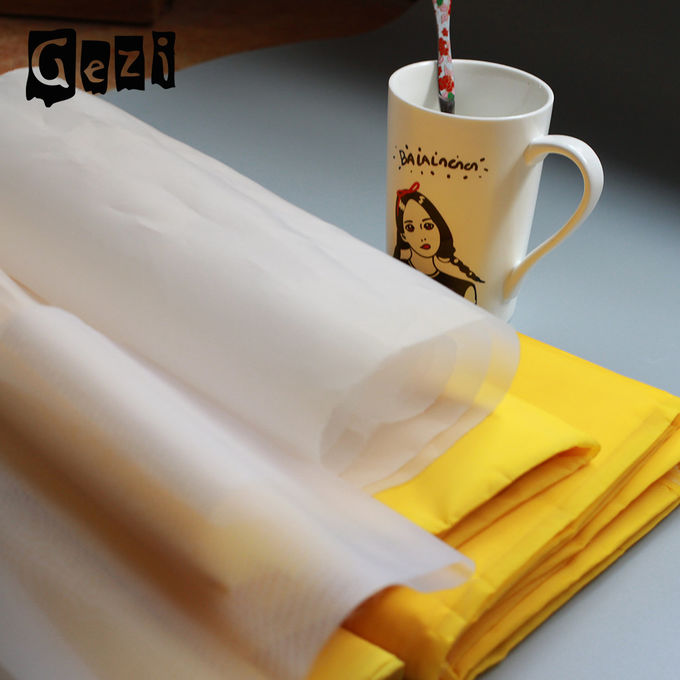 Веаве сетки печатания шелковой ширмы полиэстера высокой напряженности белый желтый простой